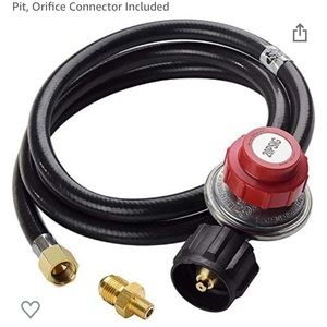 0-20 PSI adjustable propane regulator with hose (5ft)
